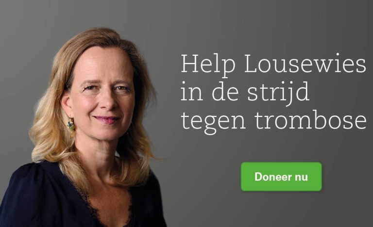 Help Lousewies in de strijd tegen trombose