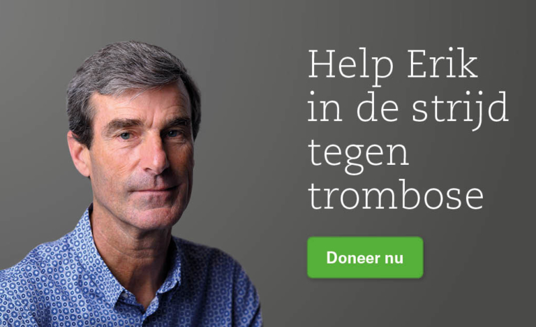 Help Erik in de strijd tegen trombose