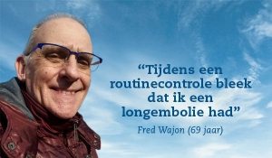 Fred Wajon had Longembolie