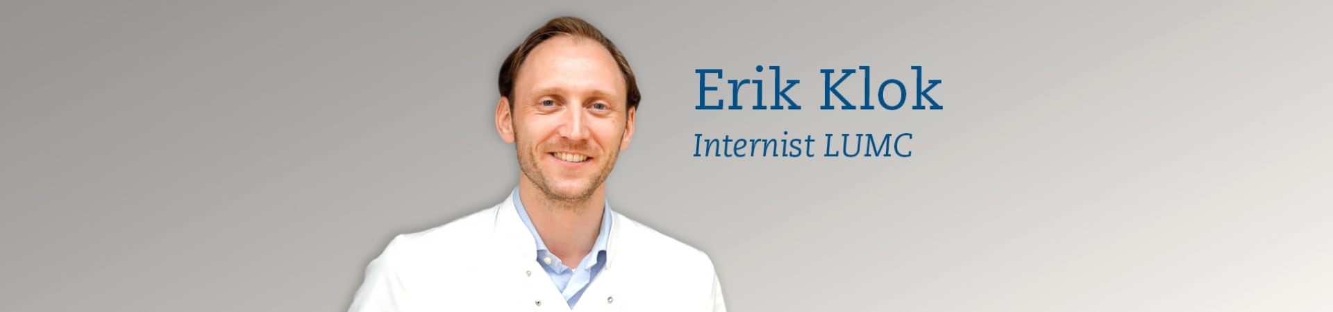Dr. Erik Klok, Internist LUMC