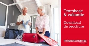 Folder Trombose en Vakantie