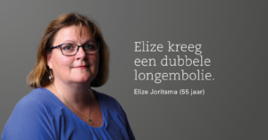 Elize had onopgemerkte trombose