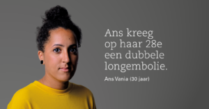 Ans kreeg een dubbele longembolie