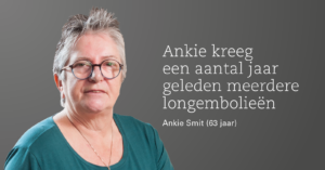 Ankie kreeg meerdere longembolieën