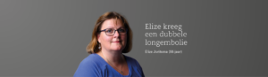 Elize had onopgemerkte trombose